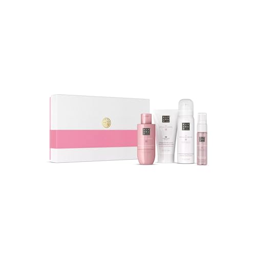 RITUALS Geschenkset The Ritual of Sakura Small – vier Hautpflegeprodukte mit Kirschblüte und Reismilch – Bade-Geschenkbox für ein belebendes Pflegeerlebnis.
