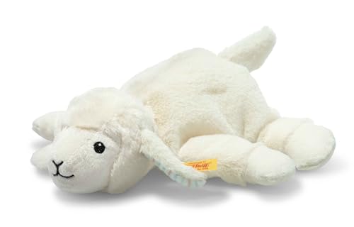 Steiff Kuscheltier Floppy Linda Lamm, Süßes Stofftier, Jungen, Mädchen & Babys ab 0 Monaten, Friends, Plüschtier 20 cm, Weiß, 242601