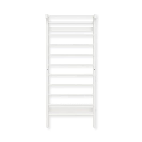Buxibo Kletterwand aus Holz – Wand–Klettergerüst für Innen – Spiel–Turngerät für Kinder – 190x68x8 cm – Weiß