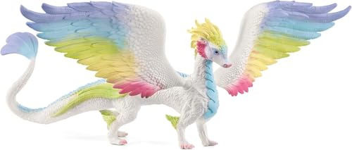 SCHLEICH BAYALA | Regenbogendrache 70728 | detailgetreue Figur mit beweglichen, farbigen Flügeln | Deko & Sammelfigur | Geschenk für Mädchen und Jungen | Spielfigur ab 5 Jahren | 34 x 23 x 11 cm