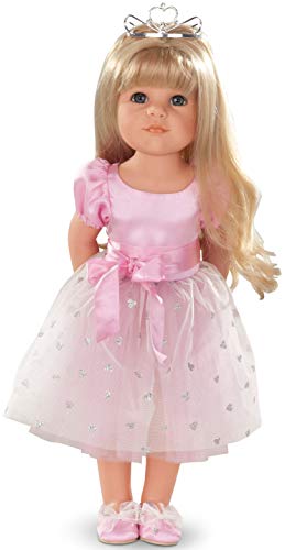 Götz 1359072 Hannah als Prinzessin Puppe – Princess – 50 cm große Stehpuppe mit blonden Langen Haaren und blauen Augen