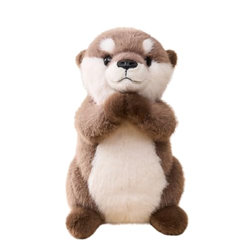 AQCQDQ Kuscheltier Otter Plüschtier, Otter Stofftier, zum Kuscheln & Spielen, Plüsch Otter Spielzeug, Superweiche Kleines Kuscheltie, Geschenk Spielzeu Für Kinder (35 cm)