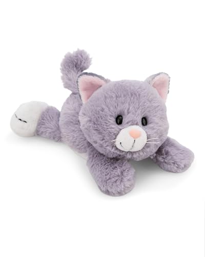 NICI Kuscheltier Katze 20cm - grau - Weiches Plüschtier – niedliches Stofftier zum Kuscheln & Spielen – tolle Geschenkidee für Kinder & Erwachsene - 62143