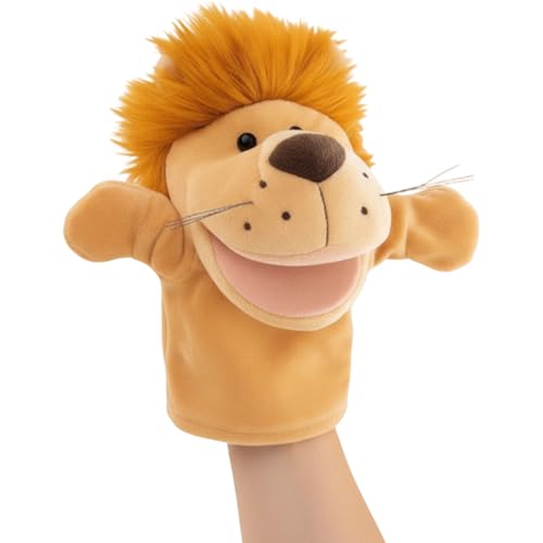 Handpuppe Löwe für Kinder & Erwachsene - Living Puppets Inspired Theater Figuren - Waschbare Marionette Ersatz für Kreatives Spielen