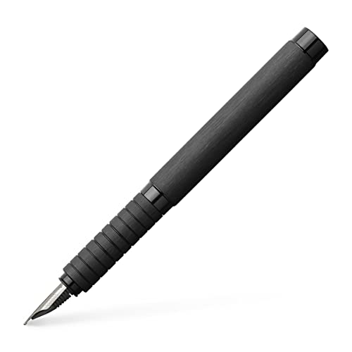 Faber-Castell 148480 - Füller Essentio, Feder M, Aluminium schwarz