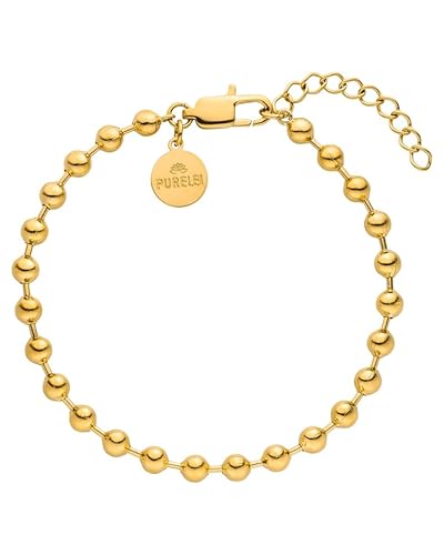 Purelei® Anxiety Bubble Armband (Gold) – Damen Armband aus langlebigem Edelstahl (14K vergoldet) – Verstellbare Länge 16-19 cm – Hawaiianisch inspiriert & wasserfest