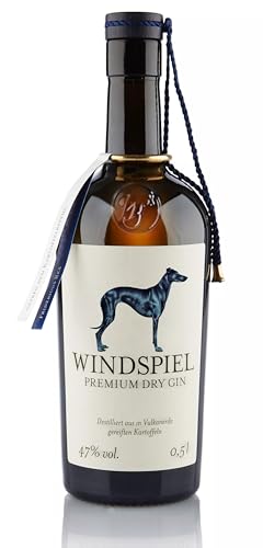 Windspiel London Dry Gin 47 % vol. 1 x 0,5 Liter - International ausgezeichneter Miniatur London Dry Gin aus der deutschen Vulkaneifel