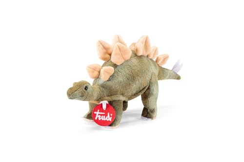 Trudi Stegosaurus Plüsch-Dinosaurier, Geschenk zum Geburtstag und Weihnachten | 24X13X8cm Grosse XS | Prähistorische Tiere | Modell 51182