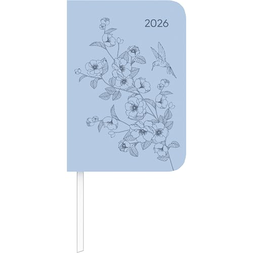 Alpha Edition - Lady Journal Mini Deluxe Sky 2026 – Taschenkalender 8×11,5 cm – 144 Seiten – hochwertiger Mini-Planer mit Tucson-Einband & Motivprägung – kompakter Terminplaner für unterwegs