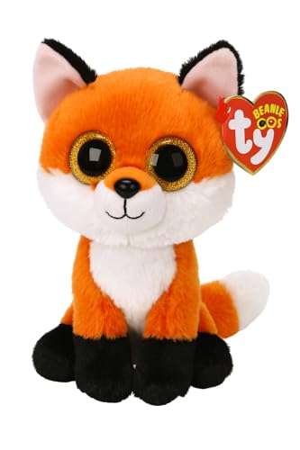 Ty Meadow Fox Beanie Boos 6' | Beanie Baby Soft Plush Toy | Collectible Cuddly Stuffed Teddy, STK