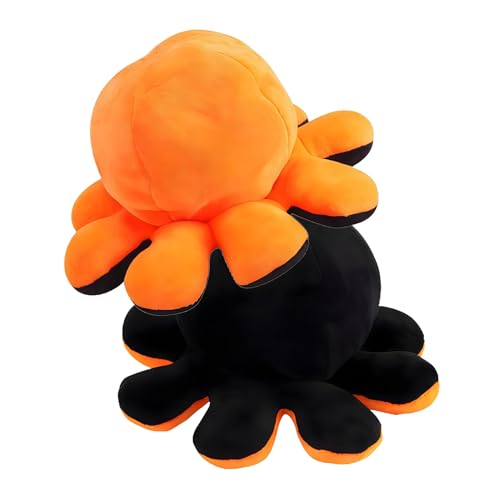 SKIPTHYBER Octopus Plüschtier Spielzeug, Octopus Kuscheltier, Oktopus Plüsch, Doppelseitiges Reversible Oktopus Geburtstag Dekorationen Stofftier Geschenk für Kinder Mädchen Jungen Freunde