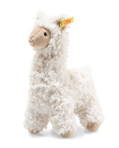 Steiff Soft Cuddly Friends Leandro Lama - 19 cm - Kuscheltier für Kinder - weich & waschbar - Creme (069444)