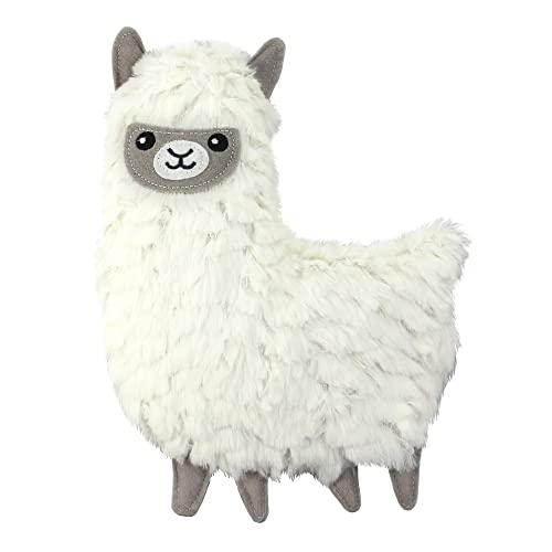Monsterzeug Körnerkissen in Tierform Lama, Mikrowellenbeheizbares Plüschtier, 100% biologisch mit Lavendelduft, Deko-Wohnaccessoire