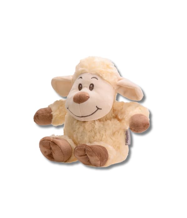 welliebellies® Wärmekuscheltier | groß | Schaf | herausnehmbare Bio-Hirse-Füllung | im Ofen oder in der Mikrowelle erwärmen | bis zu 90 min Wärme
