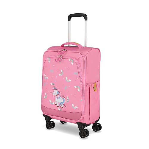 Travelite Kinderkoffer mit 4 Rollen für Mini-Weltentdecker, Handgepäck Kindertrolley MINIMOVER aus recyceltem Polyester, 55 cm, 2,0 kg