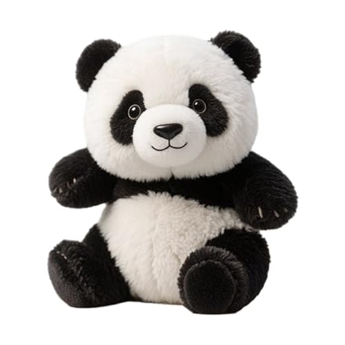 Generisch 18cm Kuscheltier Pandas - Kuscheliges Plüsch-Panda Sofakissen | Weicher, Emotional Beruhigender Begleiter Plüschtier Süße Kuscheltierpuppe Für Frauen, Männer, Mädchen, Teenager, Erwachsene