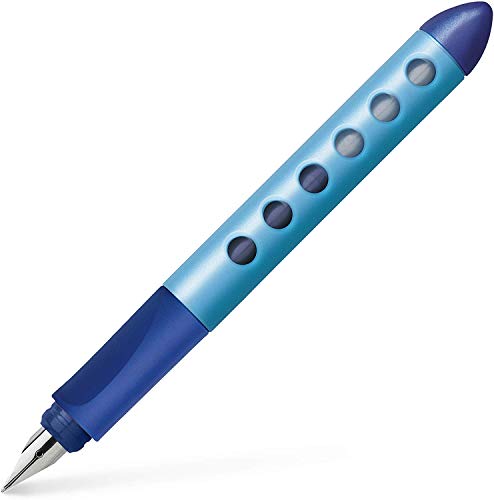FABER-CASTELL 149847 - Schulfüller Scribolino, für Rechtshänder, Feder A, blau, 1 Stück