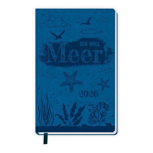 TRÖTSCH - Taschenkalender A6 Soft Touch Maritim 2026: Soft Touch Terminkalender