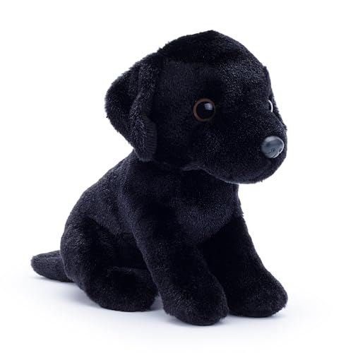 Zappi Co Max der Schwarze Labrador Plüschhund (15cm) - Schwarzer Lab-Welpe - Weich, Kuschelig, Recycelt - Treuer Hunde-Begleiter