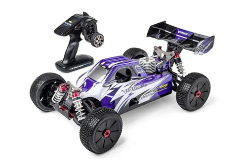 Carson 500204036 1:8 Virus V21 2.4G RTR blau – RC Verbrenner, 65kmh, RC, RC Auto, RC Modellbau, Ferngesteuertes Auto