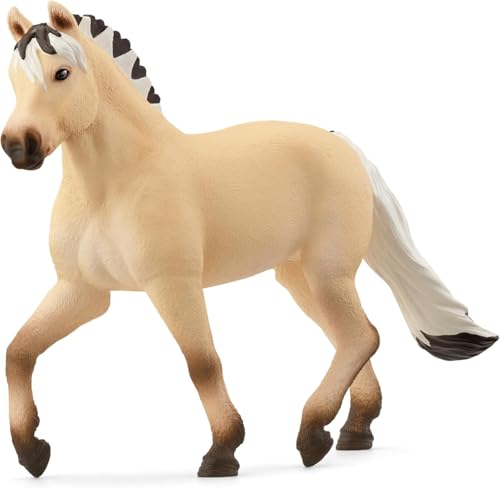 SCHLEICH 13980 Fjord Pferd Stute, ab 5 Jahren, Horse Club - Spielfigur, 4 x 14 x 10 cm