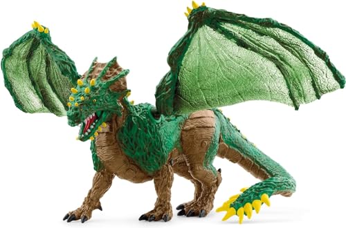 SCHLEICH ELDRADOR Creatures | Dschungeldrache 70791 | detailgetreue Monster Spielfigur mit beweglichen Flügeln | tolles Geschenk für Mädchen und Jungen | Spielzeug ab 7 Jahren | 28 x 17 x 11 cm