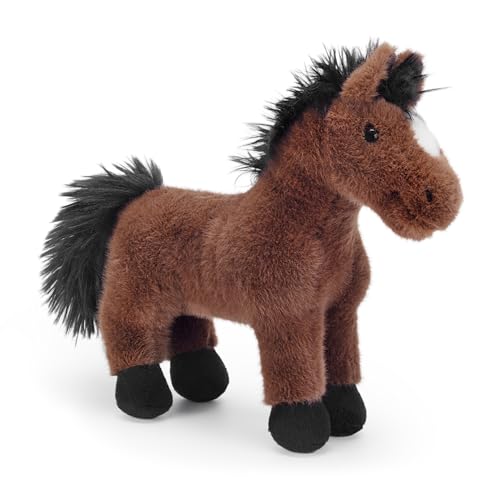 Zappi Co Chris das dunkelbraune Pferd Plüschtier – Weiches 20cm Stofftier – Pferd Teddy Geschenk für Kinder