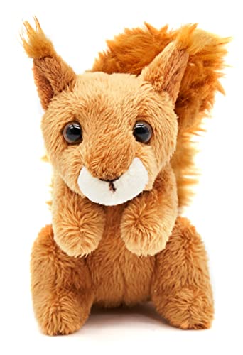 Uni-Toys - Eichhörnchen Plushie - 13 cm (Höhe) - Plüsch-Waldtier - Plüschtier, Kuscheltier