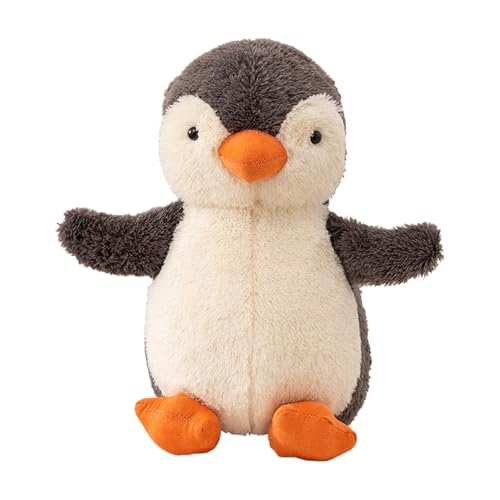 CHUNLINLAODA Pinguin Plüschtier Pinguin Stofftier 20 cm weich kuschelige Plüschpuppe Tier Stofftier für Weihnachten Geburtstag Neujahr Geschenke (Grau)