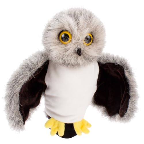 Beleduc Handpuppe Eule - Bewährt im Kindergarten, Mehrfarbig, Rollenspiel und Puppentheater, Lernspielzeug, Motorik fördern, Pädagogisches Spielzeug für Kita und Zuhause, für Kinder ab 3 Jahre