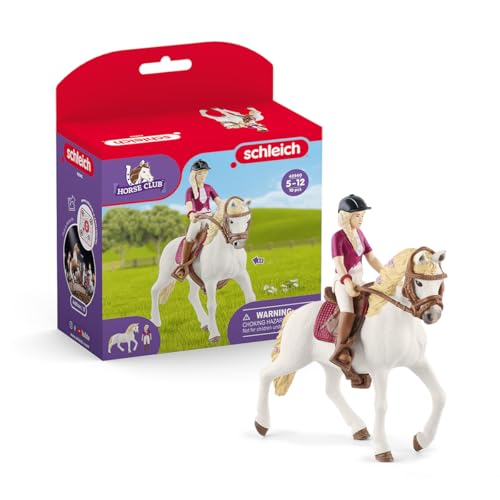 SCHLEICH Horse Club | Sofia & Blossom 42540 | bewegliche Mädchenfigur | mit Pferde Zubehör | tolles Geschenk für Mädchen und Jungen | Pferde Spielzeug ab 5 Jahren | 10 Teile | exklusiv bei Amazon