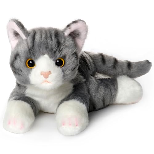 Bearington Lil' Socks Kleines Plüschtier mit Katze, 20,3 cm