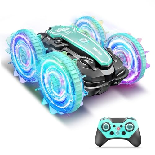 Amphibienfahrzeug Ferngesteuertes Auto 3+ Jahre,RC Auto Car Spielzeug ab 3 4 5 6 7 8 9 Jahre Jungen Weihnachten Geschenk Junge 3+ Jahre Outdoor Spiele für Kinder Strand Wasserspielzeug