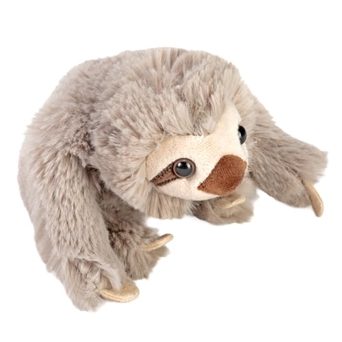 Wild Republic Pocketkins Eco Faultier, Plüschtier, 12 cm, Plüschspielzeug, Hergestellt aus recycelten Materialien, Umweltfreundlich