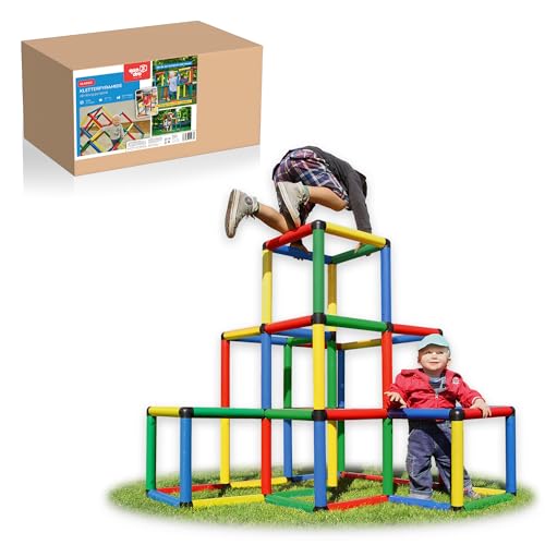Quadro Kletterpyramide – modulares Klettergerüst für Kinder, 237 Teile, ab 12 Monaten, Indoor/Outdoor, UV-stabil