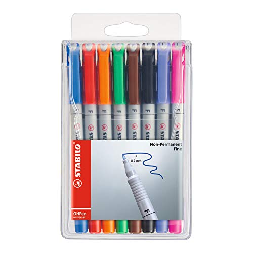 STABILO - Folienstift - OHPen universal - wasserlöslich fein - 8er Pack