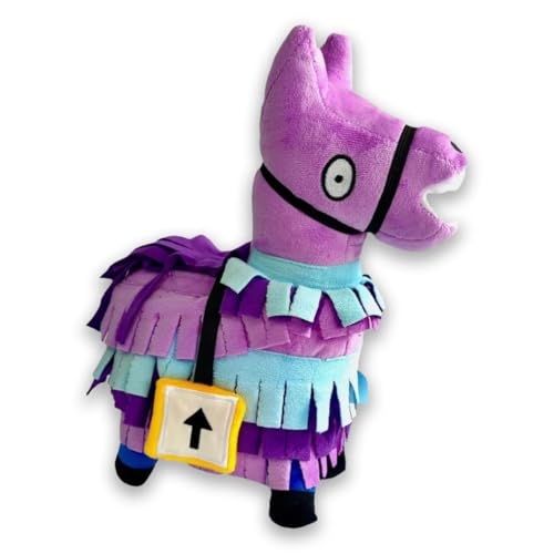 wiztex Alpaka Kuscheltier 34 cm - Betrachtende Augen Lama Plüschtier - Alpaca Stofftier Geschenk für Kinder und Fans