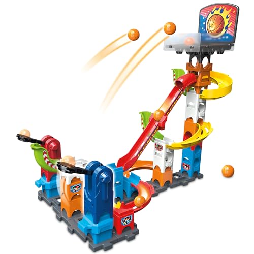 VTech Marble Rush Basketball Set S500 – Interaktives Kugelbahn-Spielzeug für Junge Basketball-Champions – Fördert Kreativität und motorische Fähigkeiten – Für Kinder von 4-12 Jahren