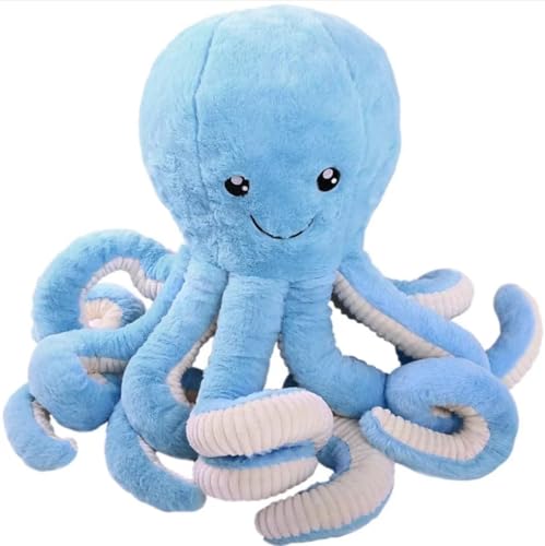 Gustaw Teddybär Groß XXL Krake - Plüschbär, Kuschelbär XXL Plüschtier, Spielgefährte und Deko in einem - Stofftier, Plüschtier Kuscheltier Teddy (Blau, 60cm)