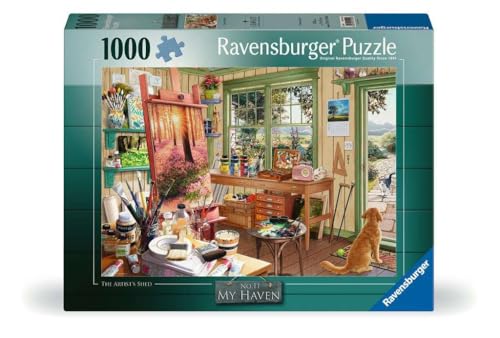 Ravensburger Puzzle 12001100 - Künstlerwerkstatt - 1000 Teile Nostalgie-Puzzle, für Puzzlefreunde ab 14 Jahren