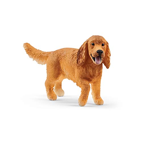 SCHLEICH 13896 Englischer Cocker Spaniel, für Kinder ab 3+ Jahren, Farm World - Spielfigur