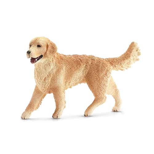 SCHLEICH 16395 Golden Retriever Hündin, ab 3 Jahren, Farm World - Spielfigur, 2 x 7 x 5 cm