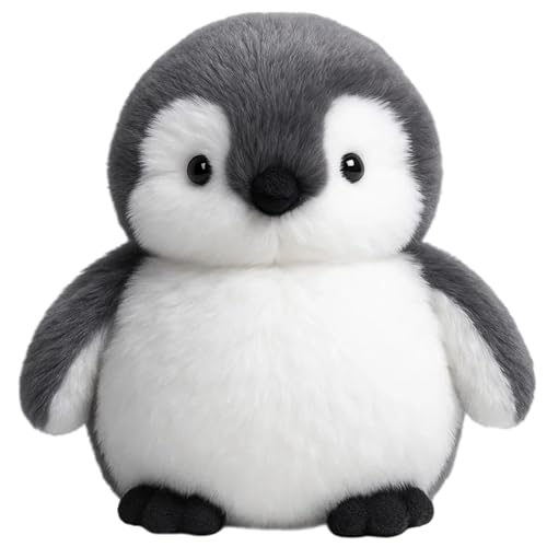 PDirat Pinguin Plüschfigur, 20 cm Weiche Stoffdekoration, Hochwertige Plüschskulptur, Tragbare Dekoration für Wohnzimmer Büro Reise, Erwachsene
