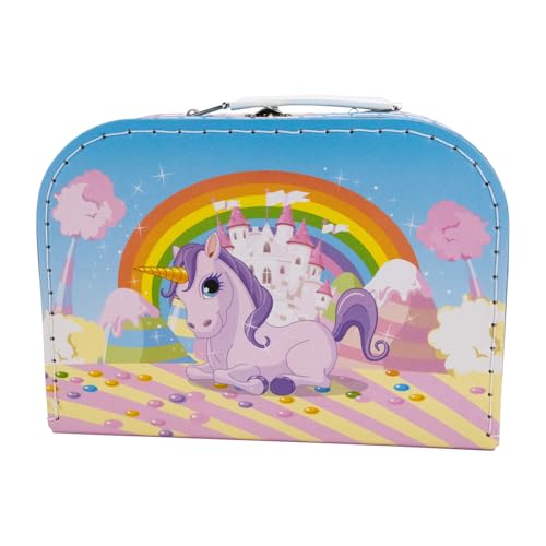 GICO Einhorn Spielkoffer Kinderkoffer für Mädchen und Jungen zum Spielzeug oder Basteln - CH20609E
