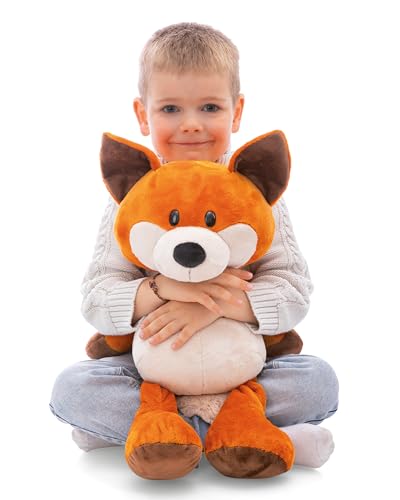 NICI Kuscheltier Fuchs Fabio 50cm - orange - Weiches Plüschtier – niedliches Stofftier zum Kuscheln & Spielen – tolle Geschenkidee für Kinder & Erwachsene | 65697