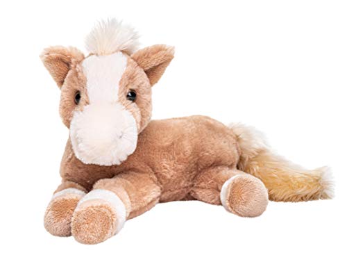 Uni-Toys - Pferd Hellbraun, liegend - superweich - 28 cm (Länge) - Plüschtier, Kuscheltier