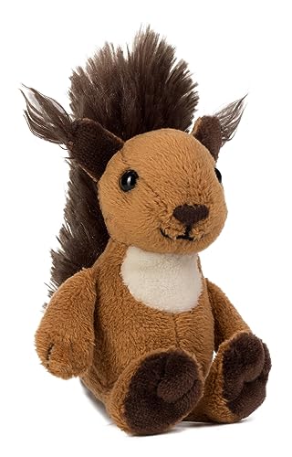 Schaffer Knuddel mich! Magnet Kuscheltier Eichhörnchen Luzy, 12x6x8 cm, Braun