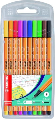 STABILO - Fineliner - point 88-10er Pack - Standardfarben