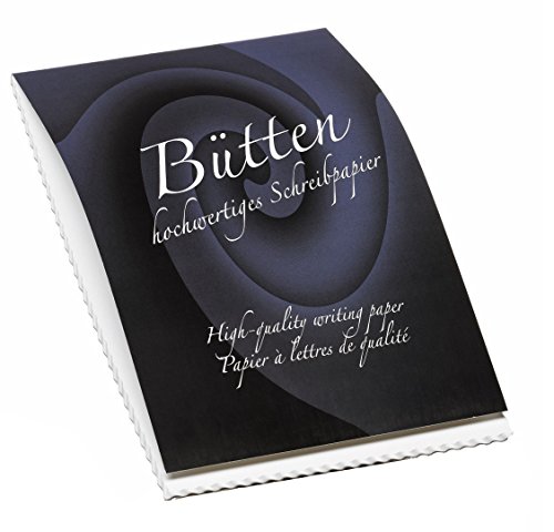 Rössler edler Block A4 | Schreibblock A4 | 50 Blatt DIN A4 Papier | Briefpapier | Briefblock | Notizblock | Schreibwaren | 210 x 297 x 6mm| 1 Stück | Farbe: Bütten Weiß