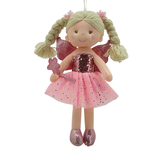 Sweety Toys 11773 Stoffpuppe Fee Plüschtier Prinzessin 30 cm pink